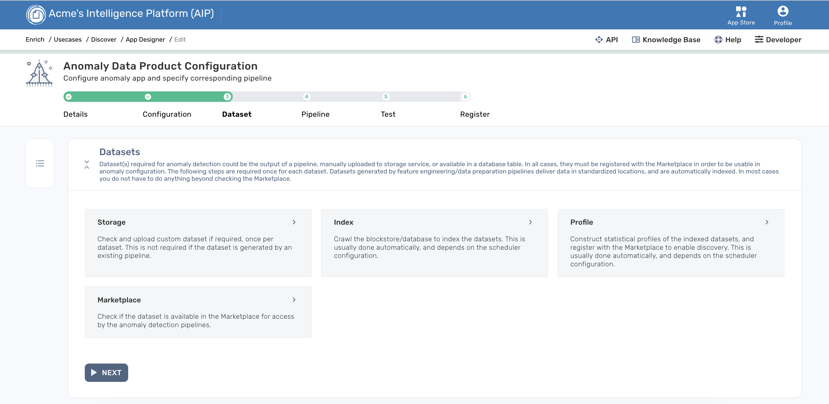 screenshot of Scribble Data Enrich
